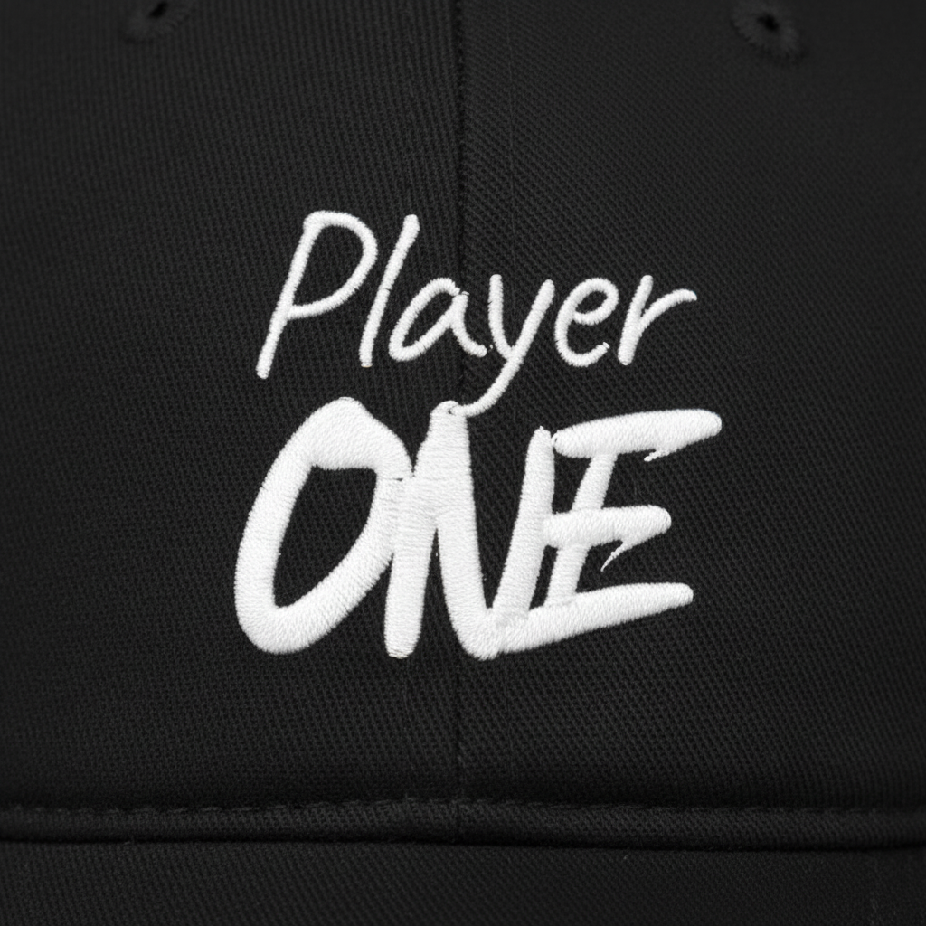 Player One BaseBall Cap Black