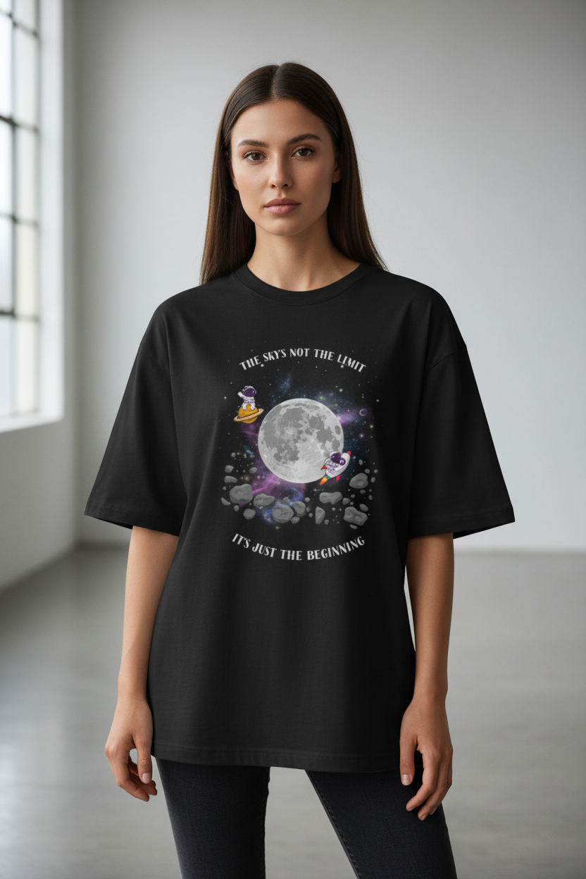Sky's not the limit Unisex Oversized Standard T-Shirt