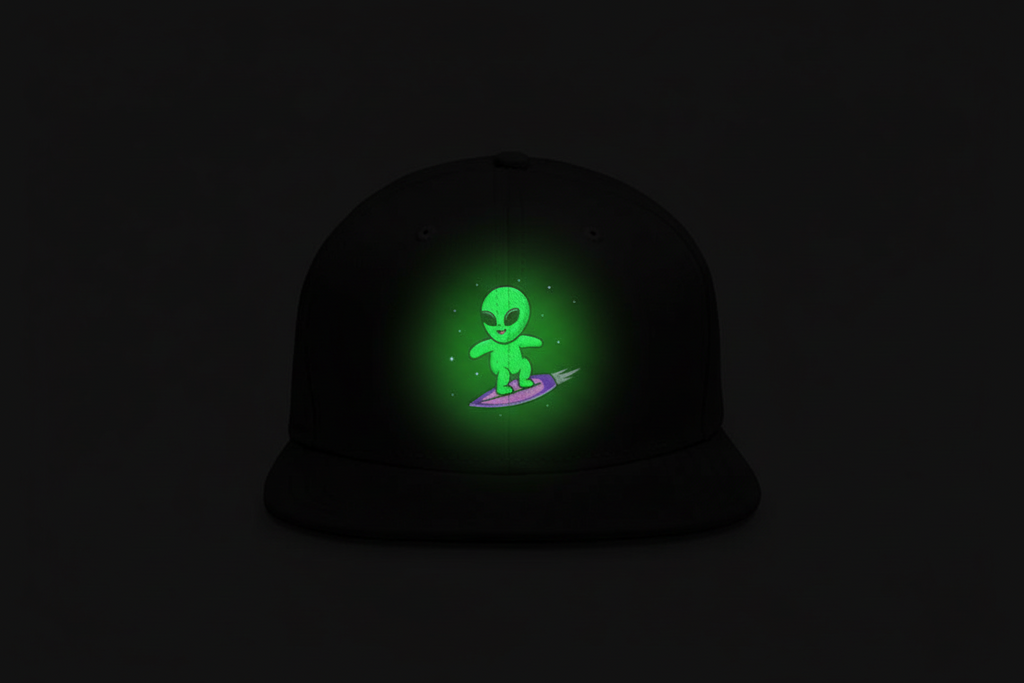 Solar Surfer Glow in the Dark Snapback Cap