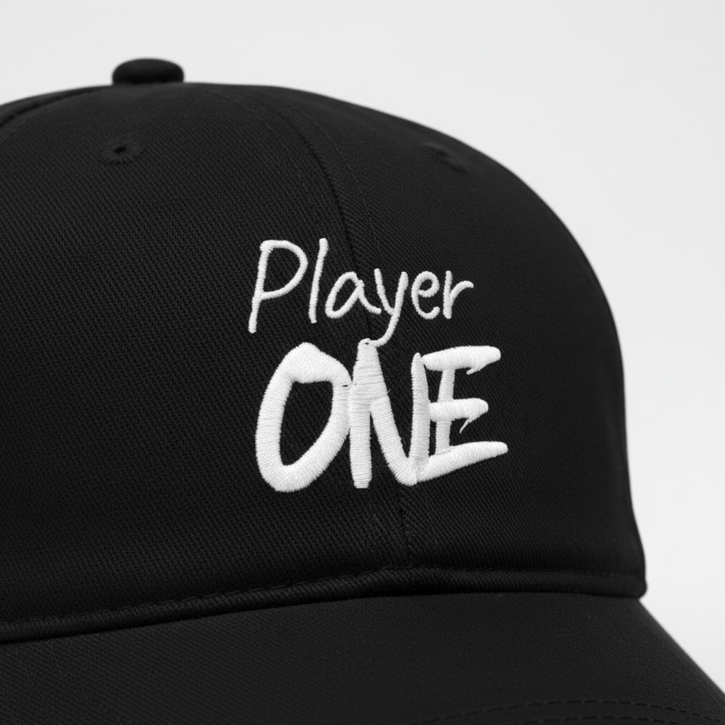 Player One BaseBall Cap Black