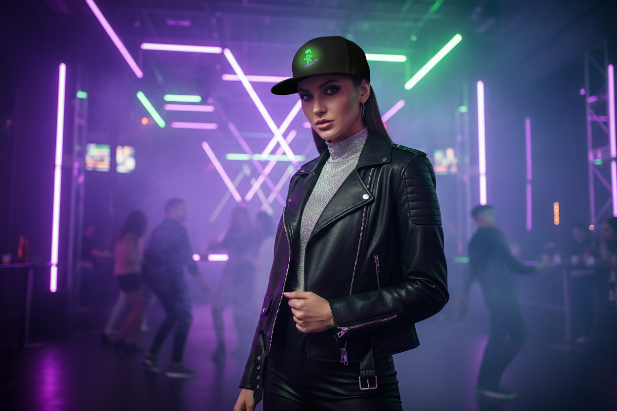 Solar Surfer Glow in the Dark Snapback Cap