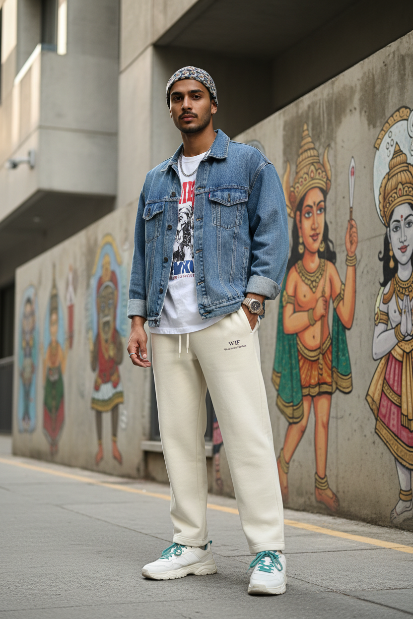 Off White Lux Cotton Blend Sweatpants