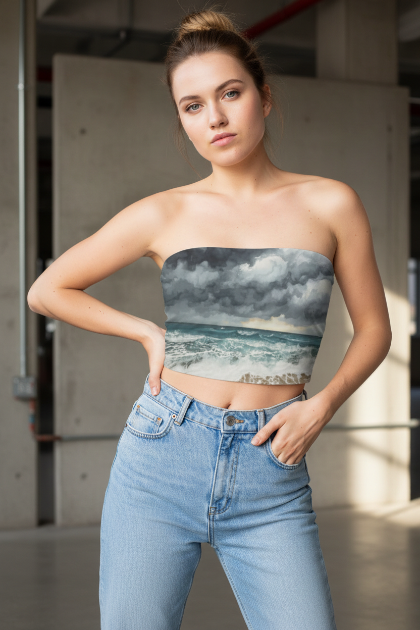 Stormy Beach Tube Top