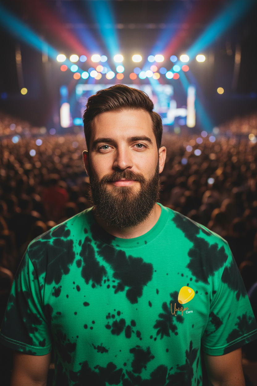 Unique Corn Unisex Tie Dye Oversized T-Shirt