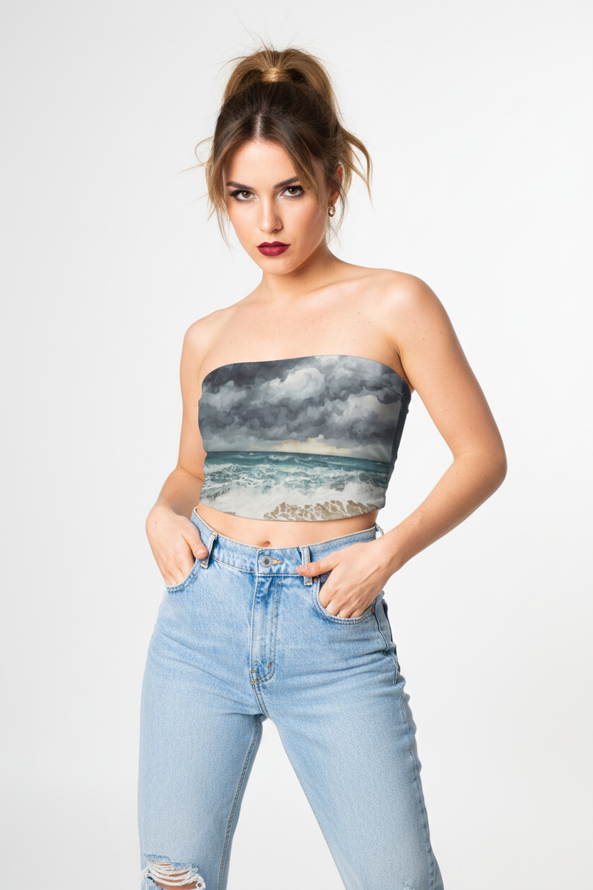 Stormy Beach Tube Top