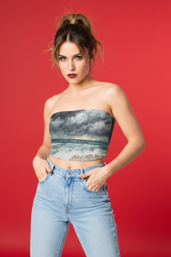Stormy Beach Tube Top