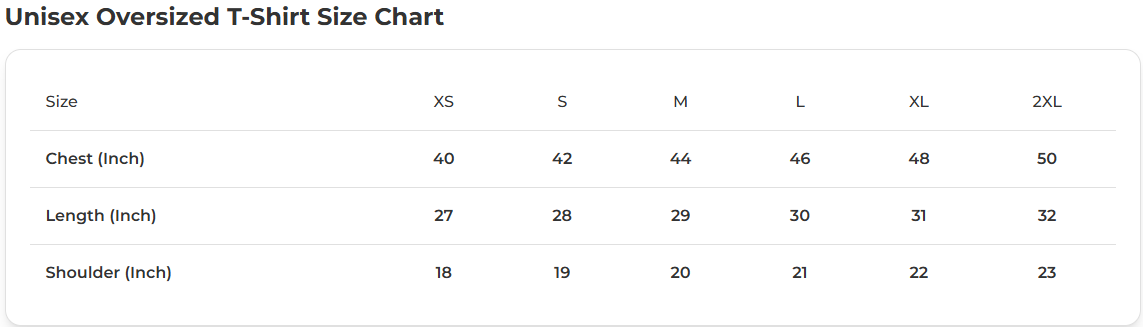 Sky's not the limit Unisex Oversized Standard T-Shirt