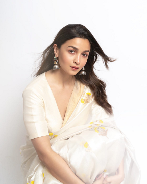 Alia Bhatt In Beautiful Saree Look For Gangubai Kathiawadi’s Promotions