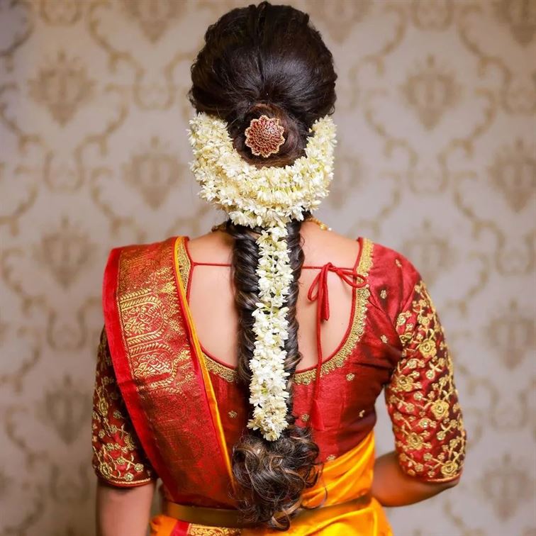 Indian wedding and reception hairstyle - Simple Craft Idea-thephaco.com.vn