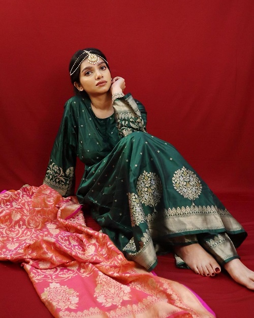 Trending Banarasi Silk Outfit