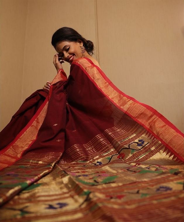 Traditional silk saree