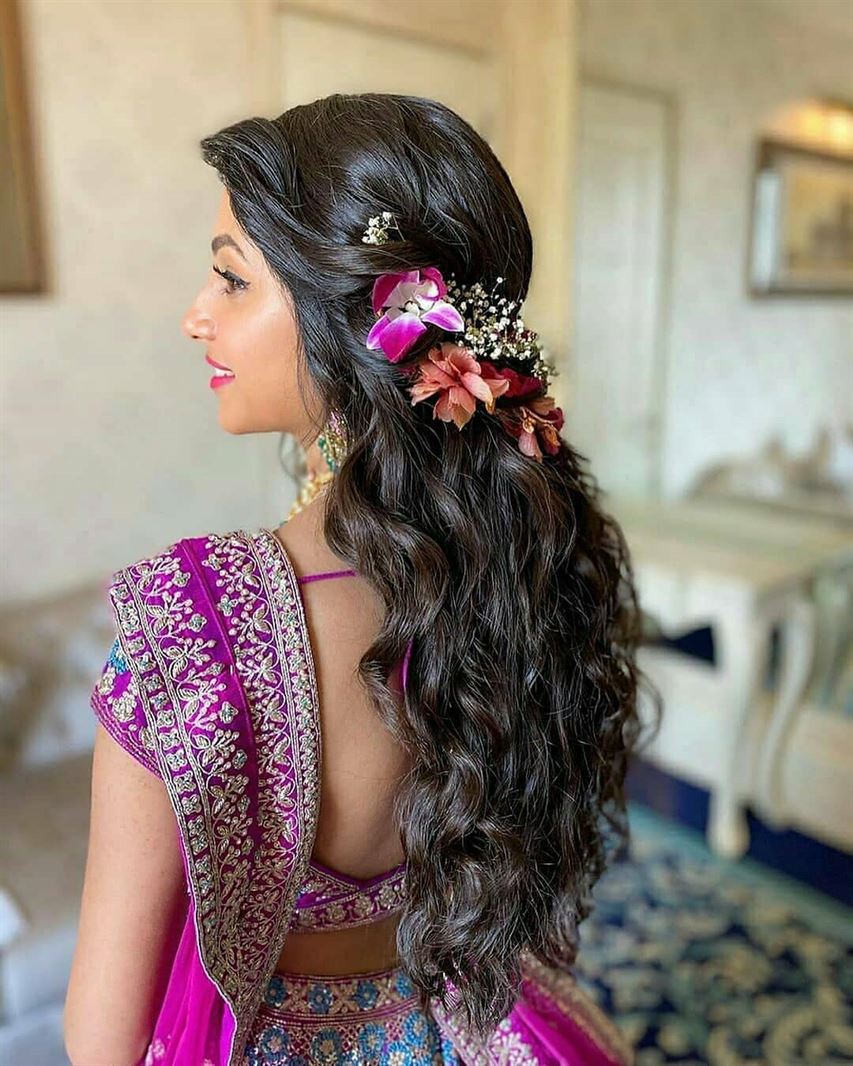 Bridal Open Hair Hairstyle