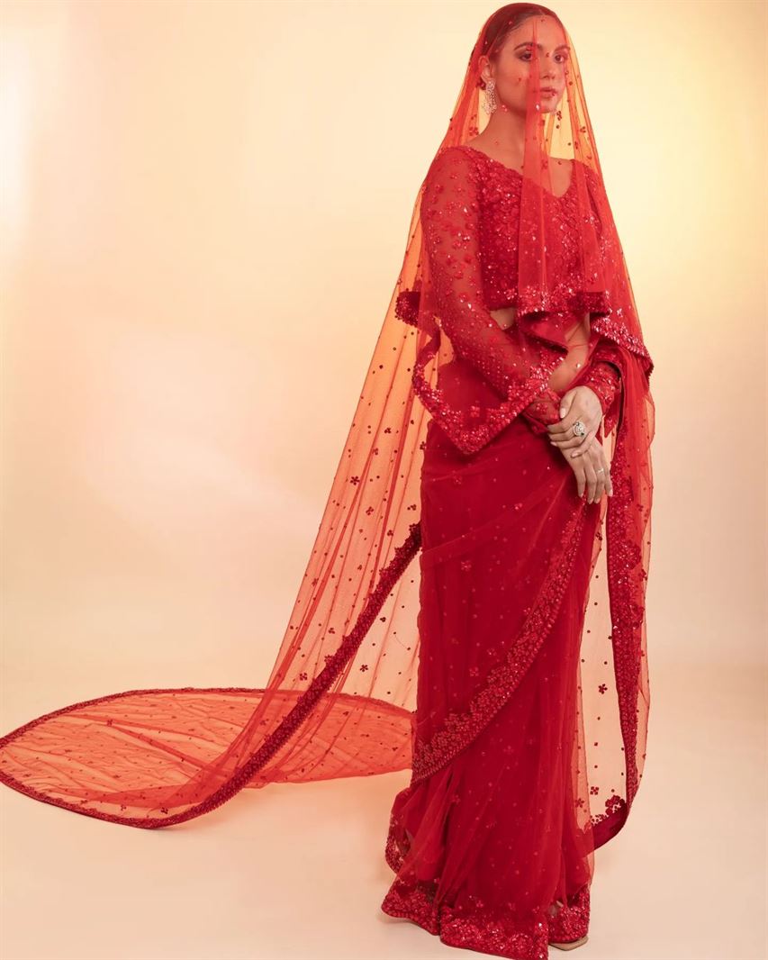 Red Bridal Saree