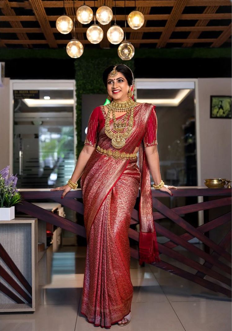 Banarasi Silk Bridal Paithani Saree
